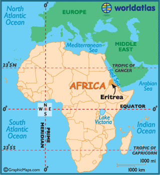 Map of Eritrea